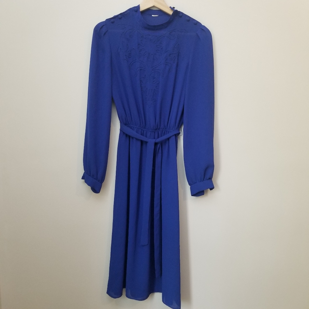 Royal blue vintage dress